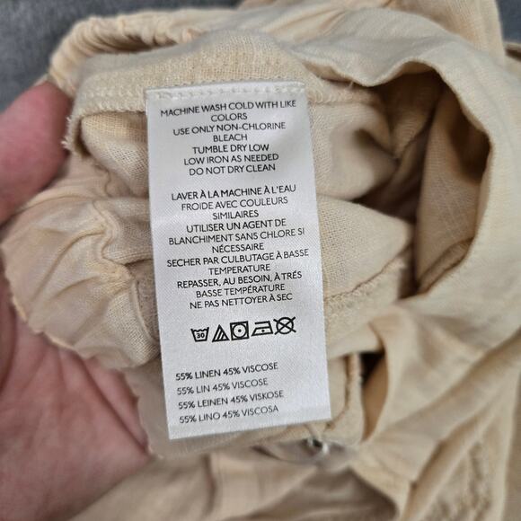 NEW Free People Quinn Harem Linen Blend Pants Size Small - Picture 5 of 7